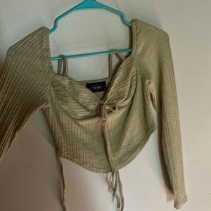 Cottage core, long sleeve, corset top